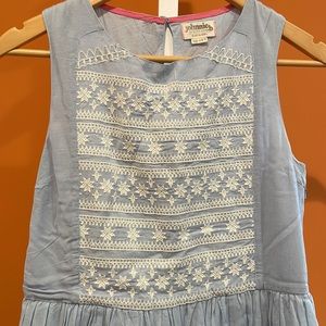 Boden girls embroidered dress NWOT